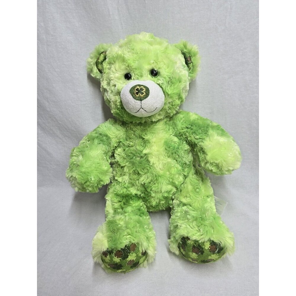 Build a Bear St. Patrick Day Shamrock Bear Green Irish Lucky- Retired 2010